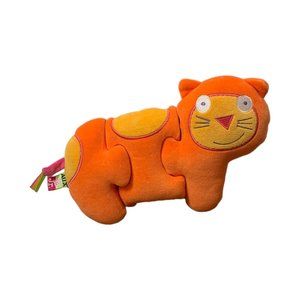 Alex Jr Orange Cat Plush Puzzle 3 Pieces 2009 Stuffed Animal Toy Tabby Kitten